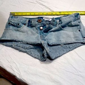 Ladies very short shorts, size 28, one X one teaspoon brand